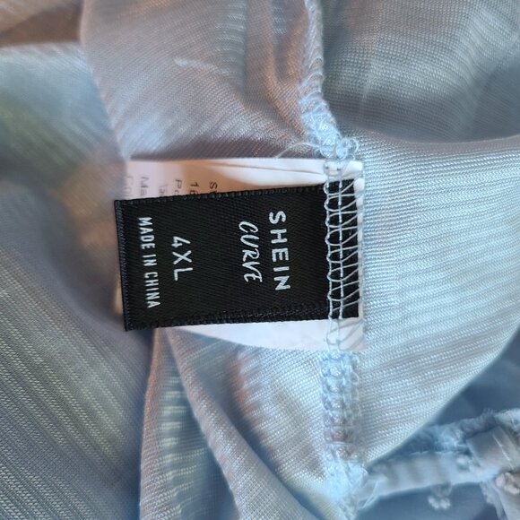 Powder Blue Dress Plus Size 4X - Picture 3 of 4